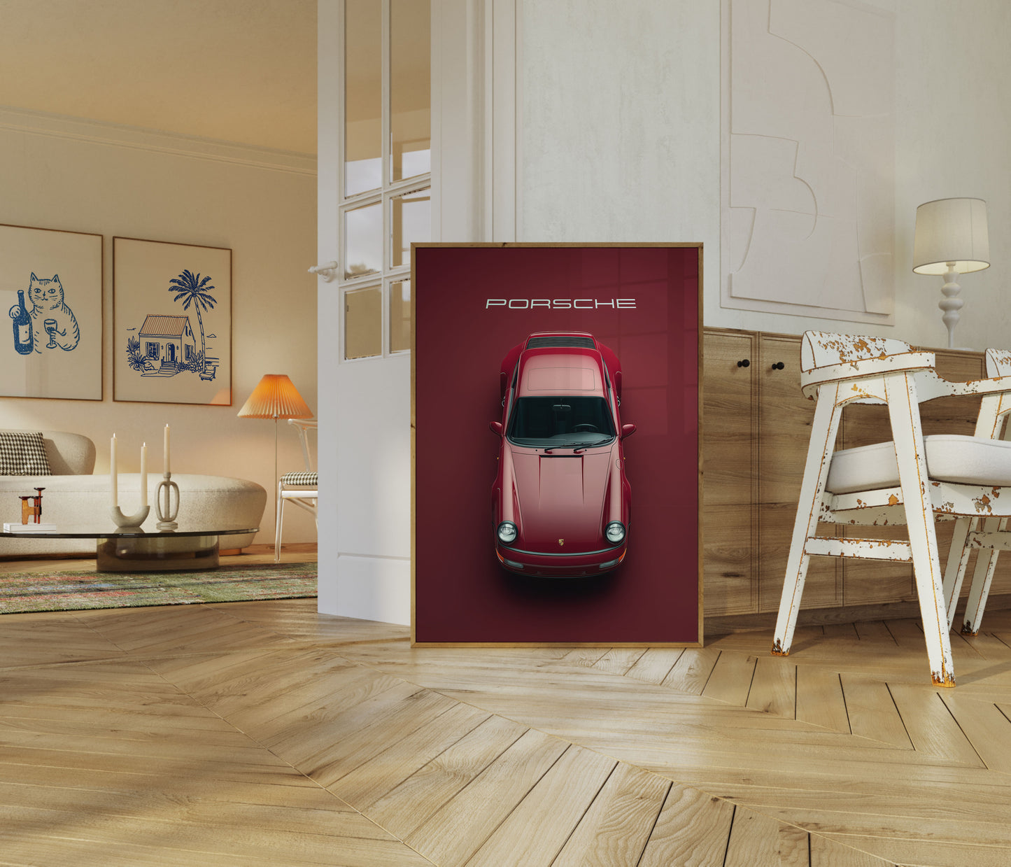 Classic Red Porsche 911 Poster