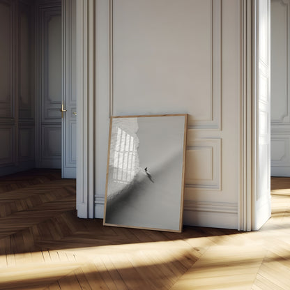 Surfing the Monochrome Wave Poster