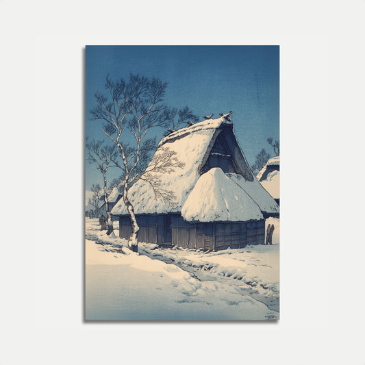 Snötäckt by vinteraffisch