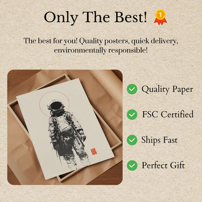 Cosmic Solitude Space Poster