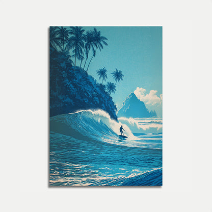 Tropical Wave Rider Poster