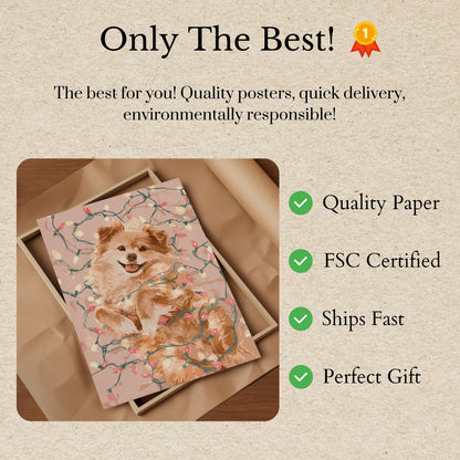 Festive Furry Friend Poster