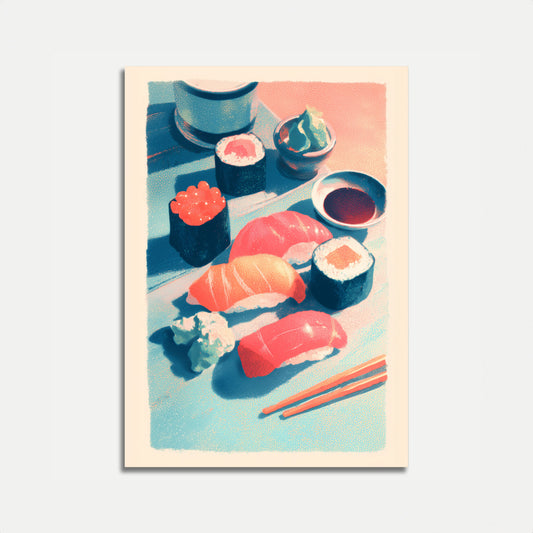 Sushi Delights Artistic Poster