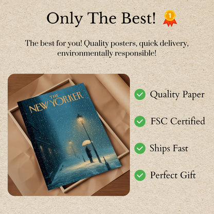 New York Winter Night Poster