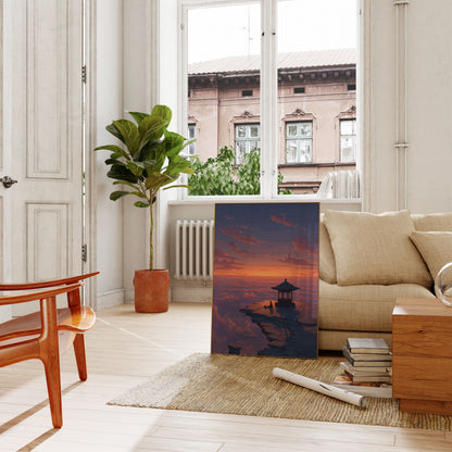 Póster de la Montaña de Meditación Celestial