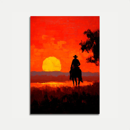 Sunset Rider Western Poster