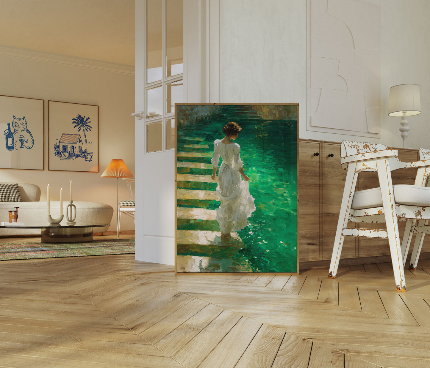Emerald Waters Woman Poster