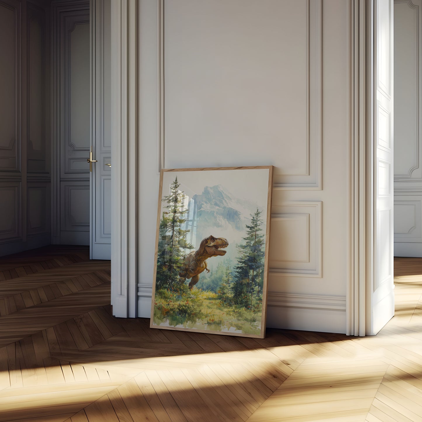 Prehistoric Mountain Majesty Poster