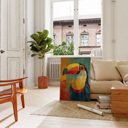 Colorful Geometric Toucan Poster