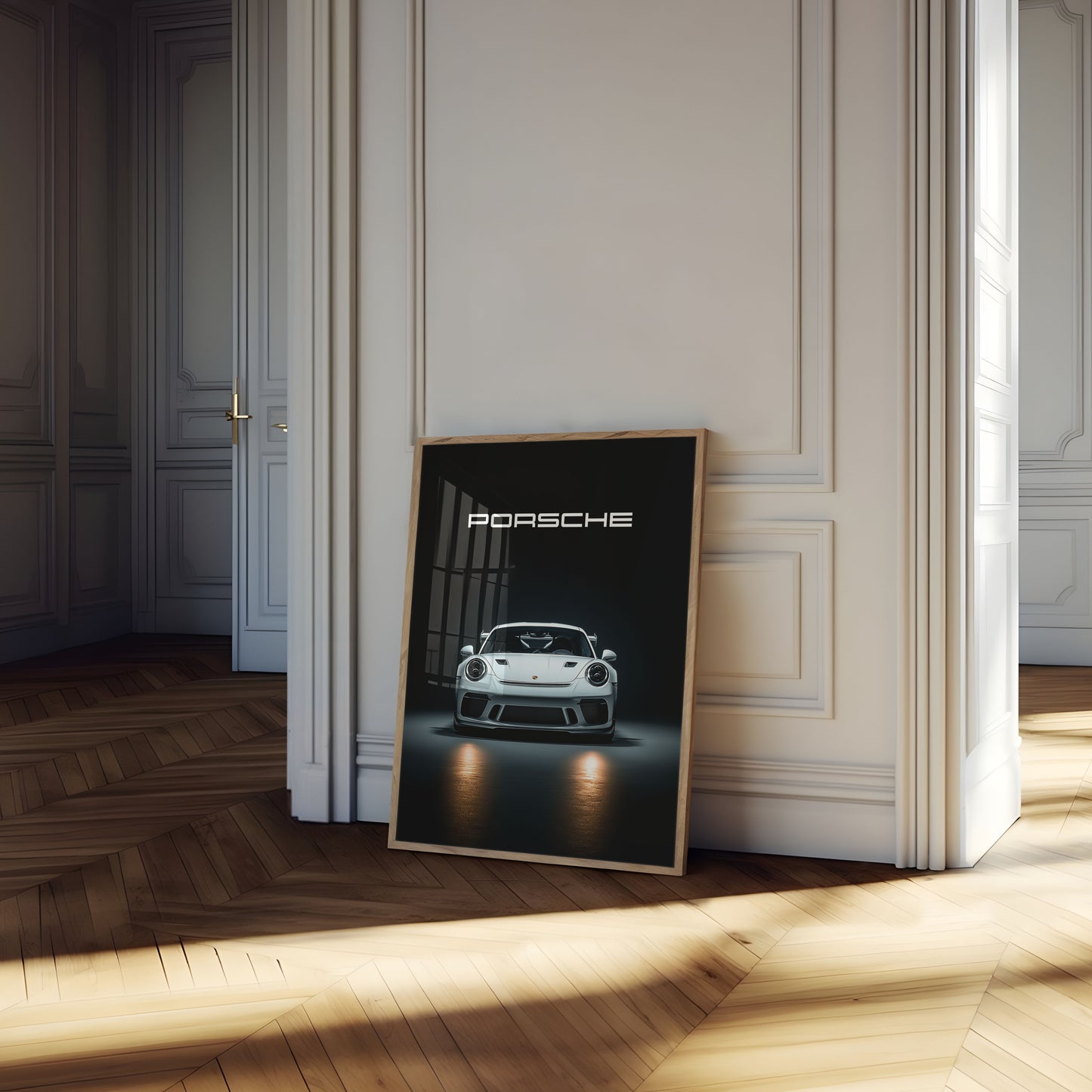 Precision White GT3 Porsche Poster