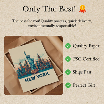 New York City Skyline Poster