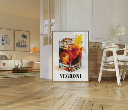 Livfull Negroni-cocktail Affisch