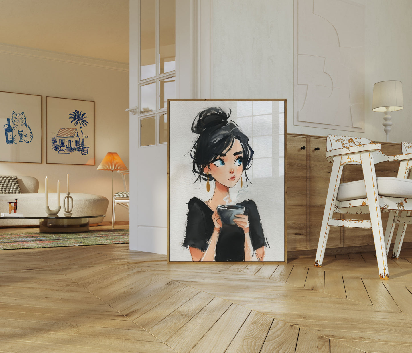 Morning Coffee Moment Poster