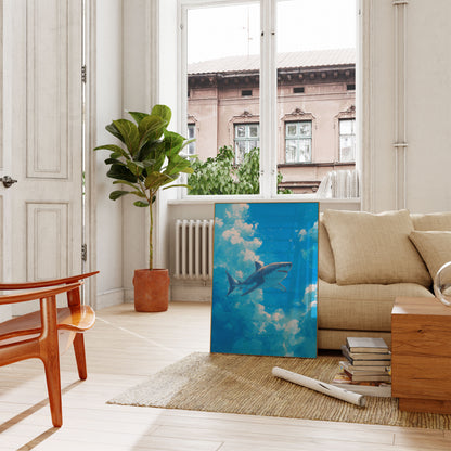 Skybound Shark Ocean Poster