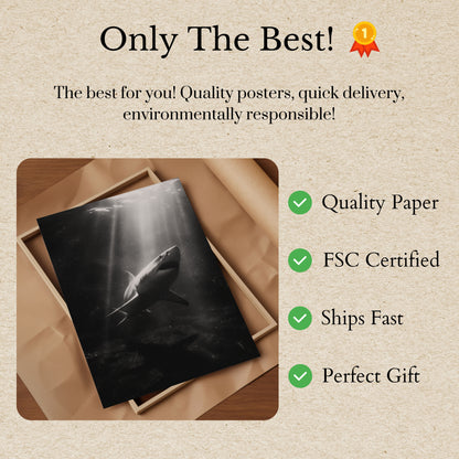 Underwater Predator Majesty Poster