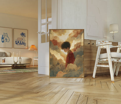 Boy Among Clouds Poster