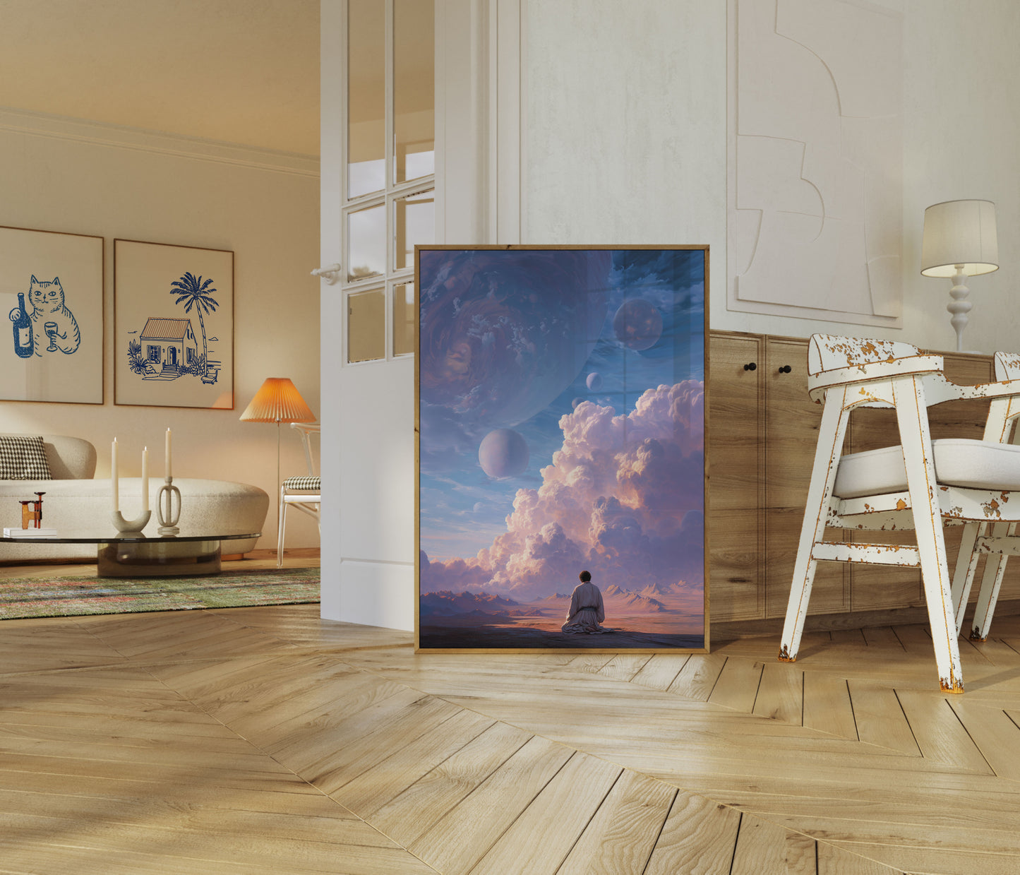 Celestial Meditation Landscape Poster