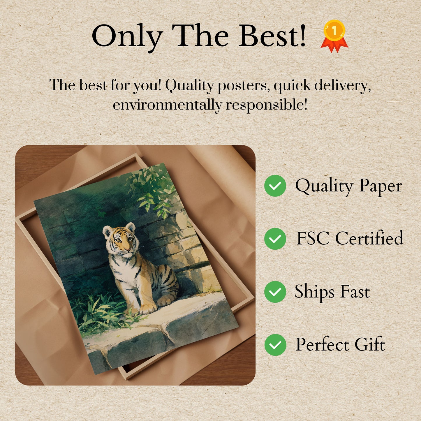 Majestic Tiger Sanctuary Poster