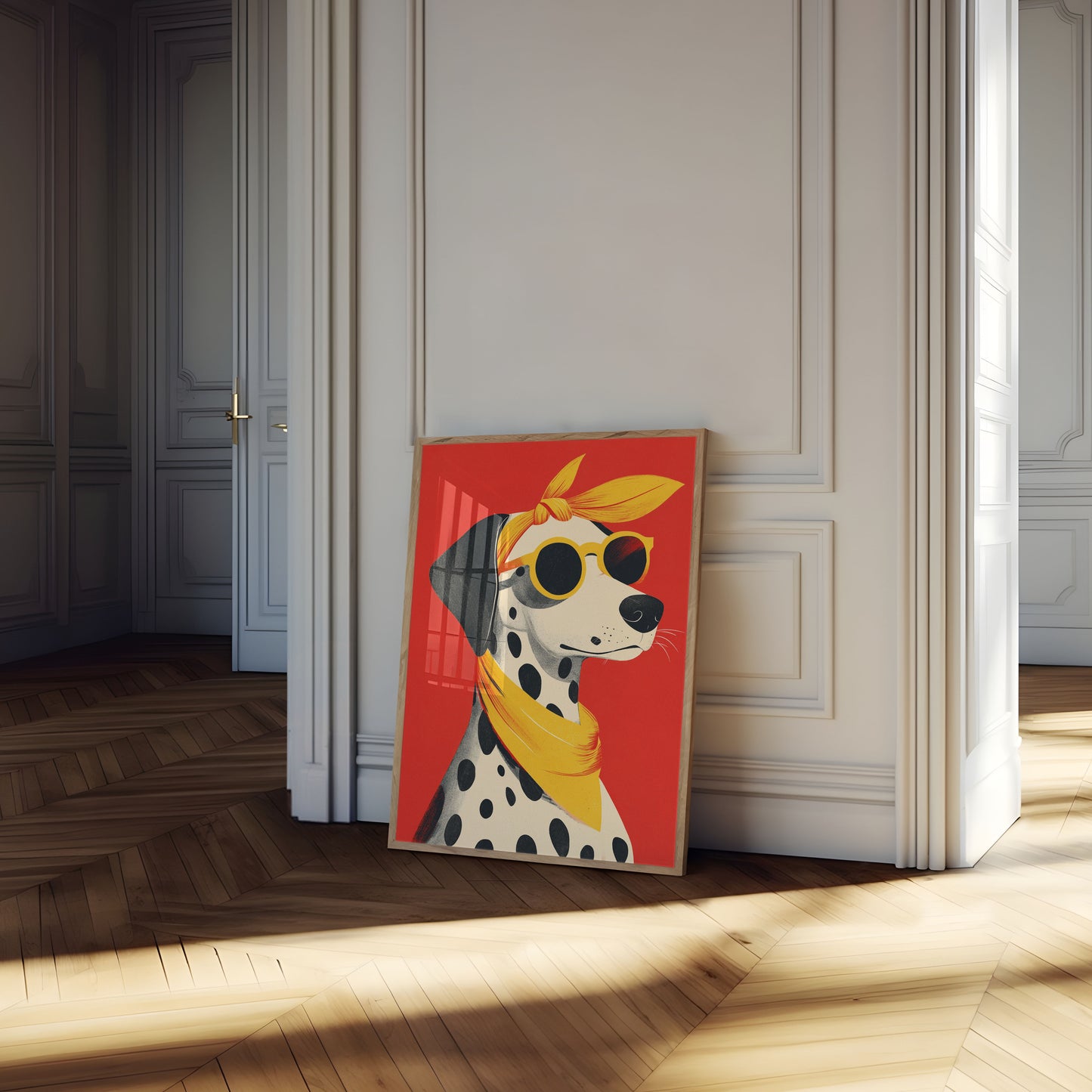 Stylish Dalmatian Cool Dog Poster