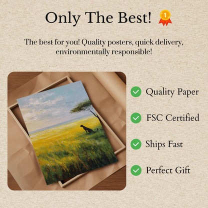 Savanna Cheetah Wilderness Poster