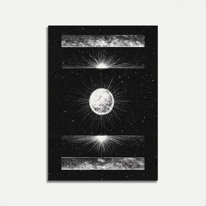 Affiche du Soleil et de la Lune Célestes
