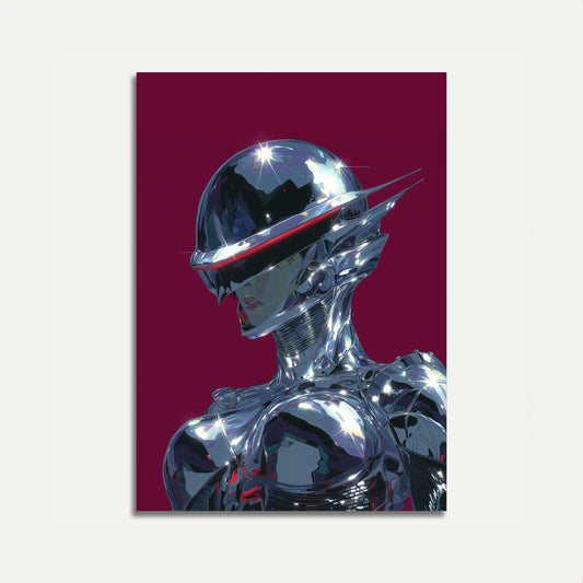Chromatische Kybernetische Göttin Poster