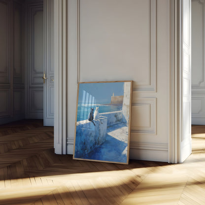 Poster di Gatti che Guardano il Mediterraneo