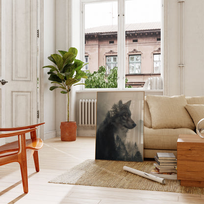 Forest Wolf Spirit Poster