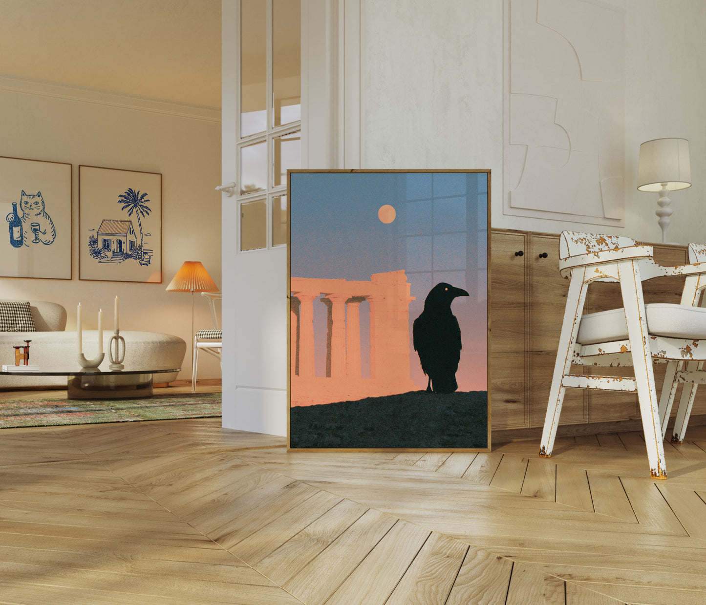 Plakat med Ørn ved Gamle Ruiner
