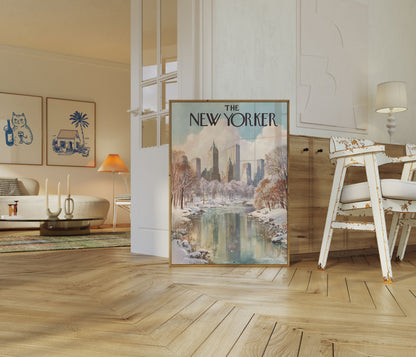New York Winter Cityscape Poster