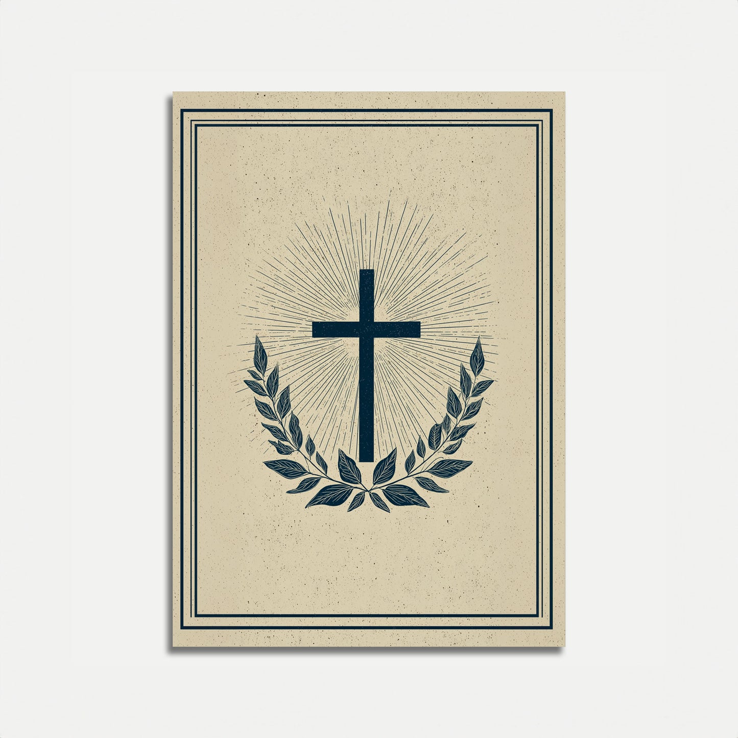 Divine Faith Cross Poster
