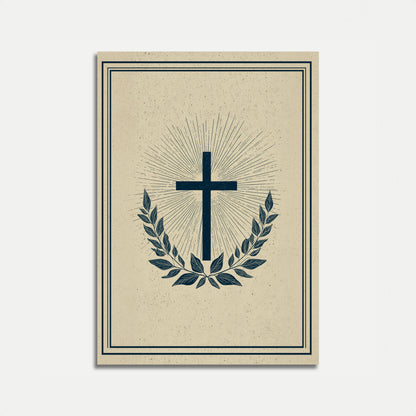 Divine Faith Cross Poster