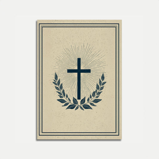 Divine Faith Cross Poster
