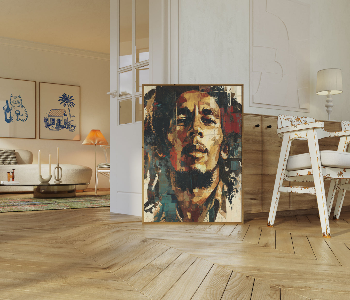 Ritratto Astratto Urbano Poster
