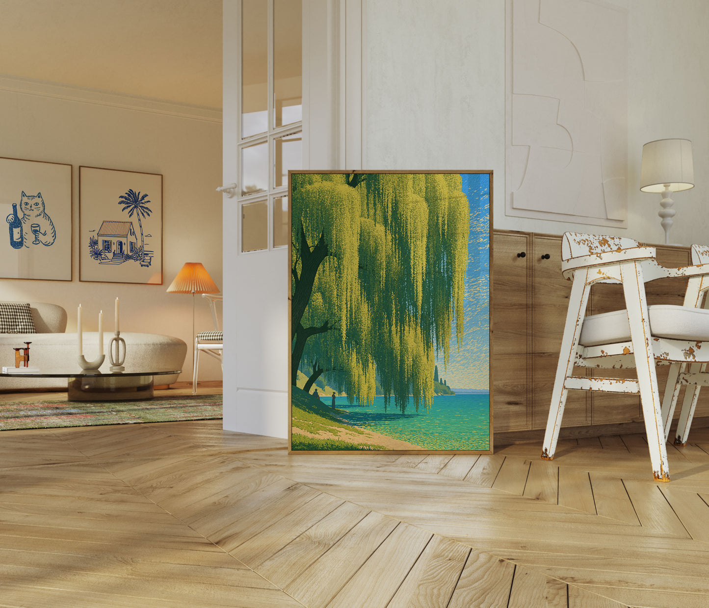 Weeping Willow by the Lake Poster