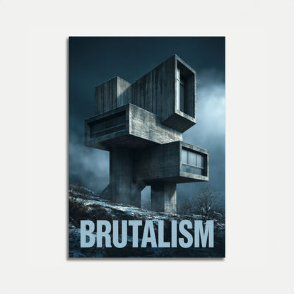 Brutalistisk Arkitektur Mesterværk Plakat