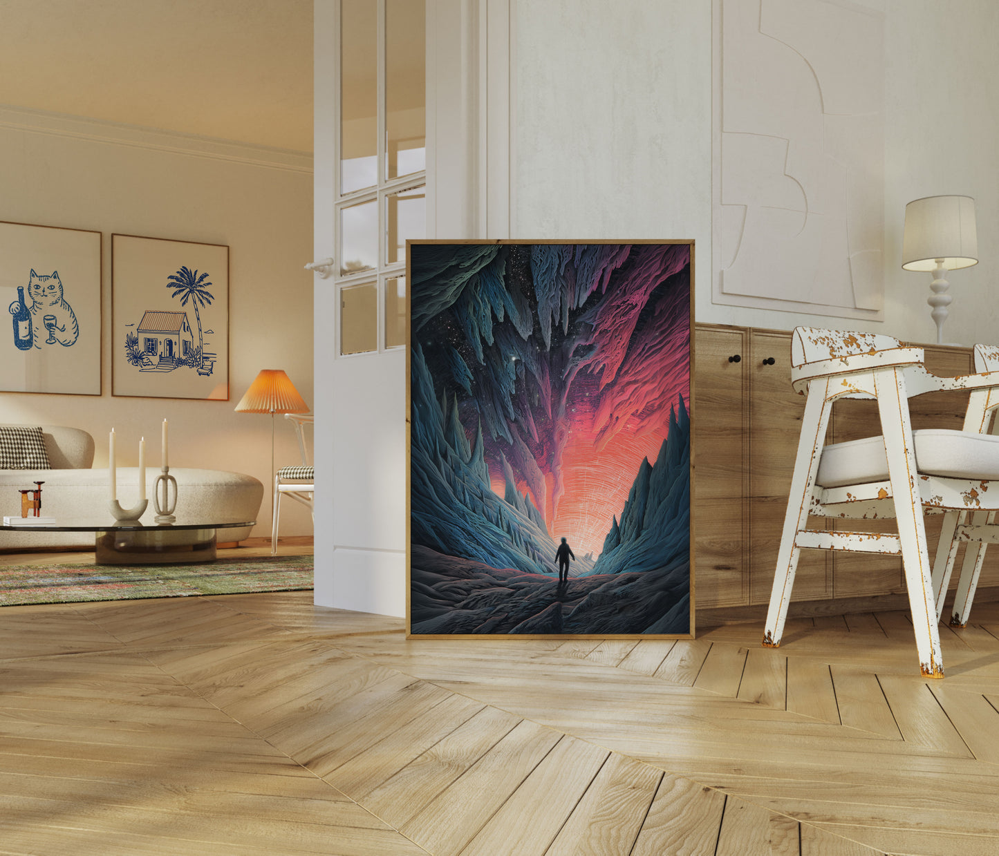 Cosmic Journey Landscape Poster