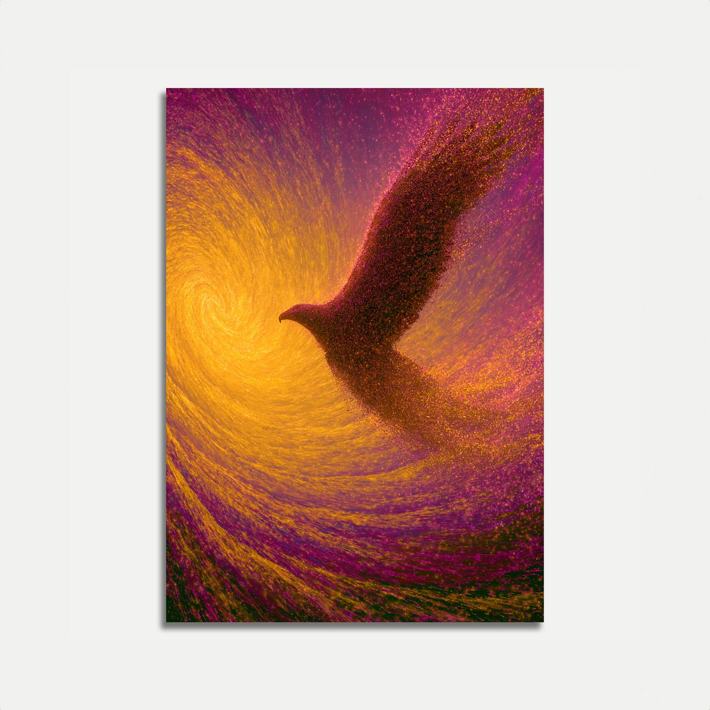 Golden Phoenix Rising Poster