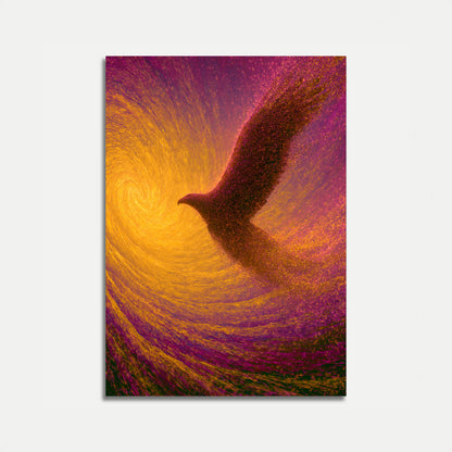 Golden Phoenix Rising Poster