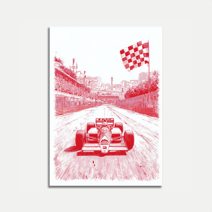 Monaco Grand Prix Racing Poster