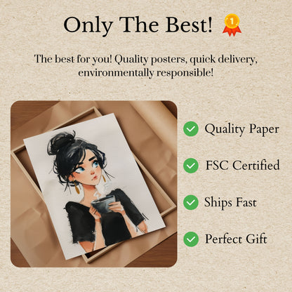 Morning Coffee Moment Poster