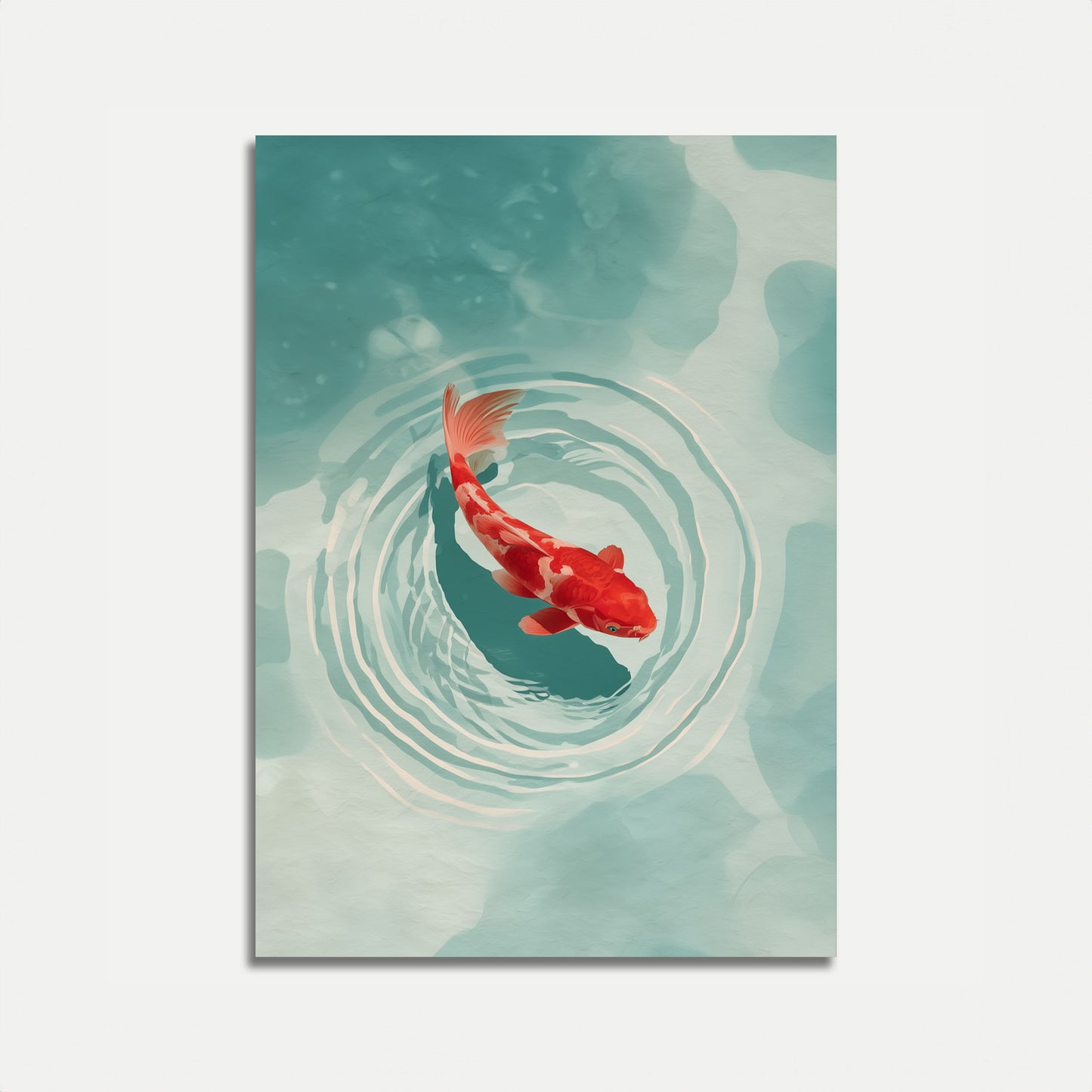 Póster Tranquil Koi Zen