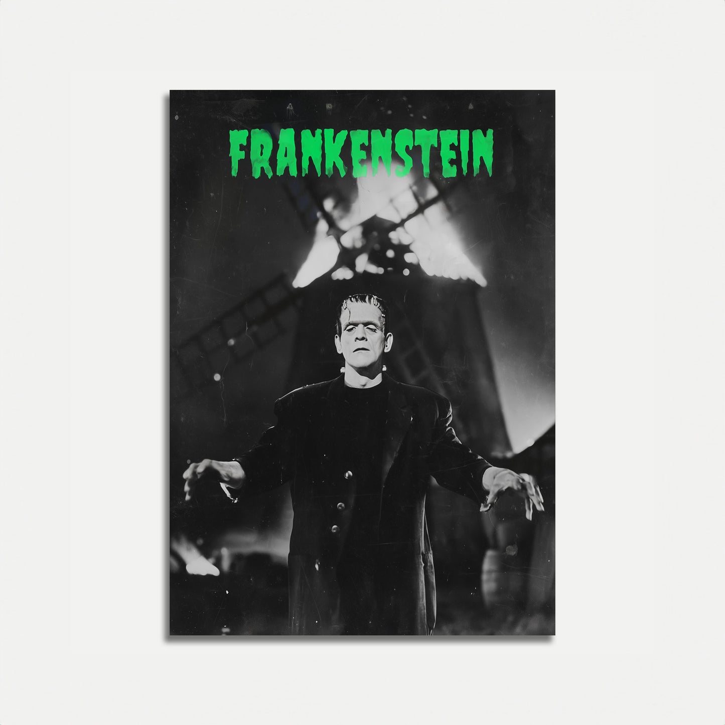 Klasyczny Plakat Potwora Frankensteina