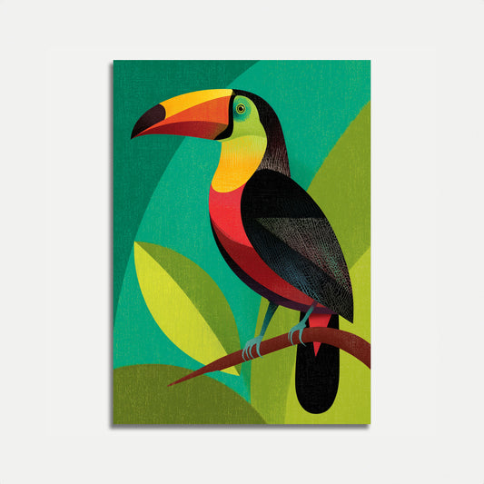 Affiche Toucan Coloré dans la Jungle