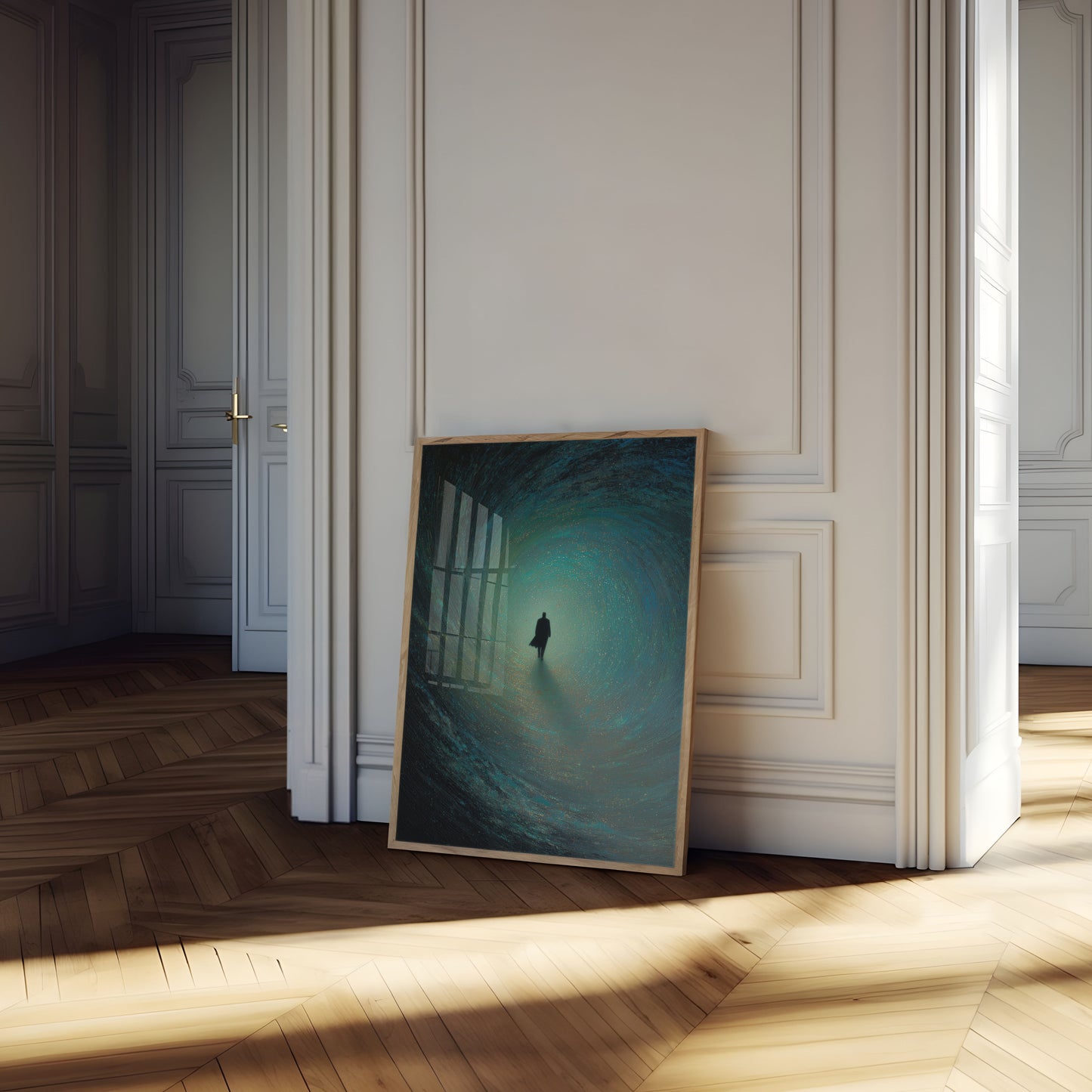 Journey Through Cosmic Tunnel Poster