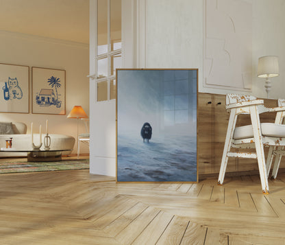 Cartaz do Iaque na Neve Enevoada