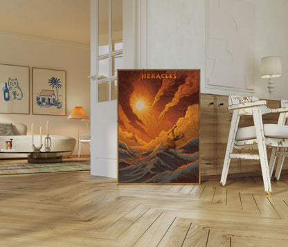 Heracles Battling the Sea Poster