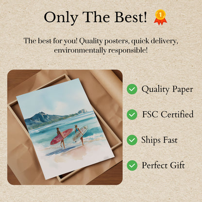 Coastal Surf Adventure Poster