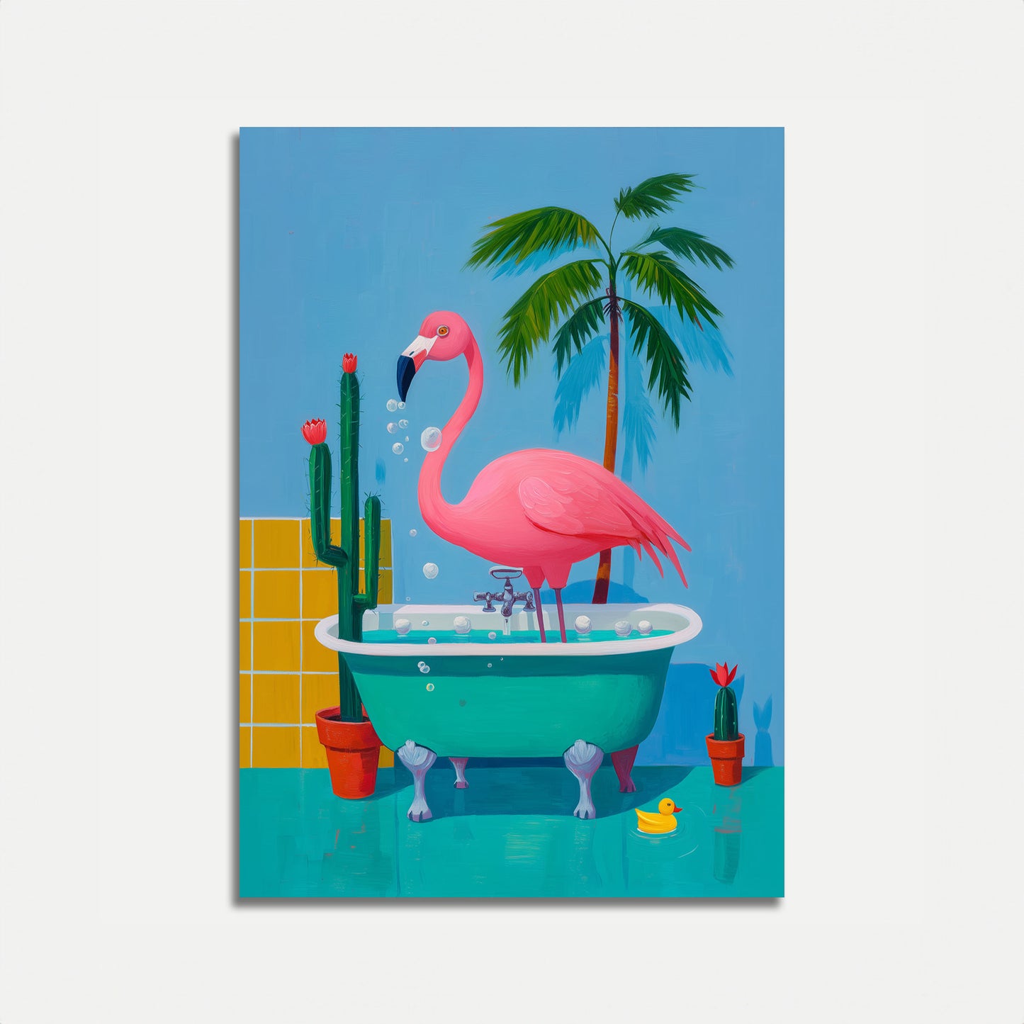 Flamingo Badtijd Poster