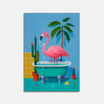 Flamingo Badtijd Poster